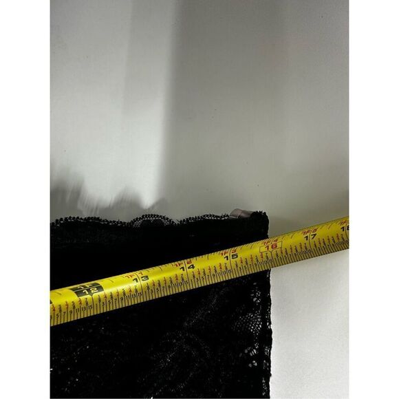 Dreamgirl Black Stretch Lace Asymmetrical One Shoulder Chemise Sz M See Notes - Picture 13 of 16